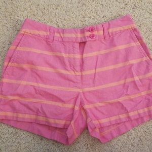 Womens Vineyard Vines Shorts Pink w Orange Stripe